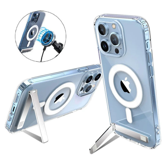 Clear iPhone Magnetic Case with Stand Best Style