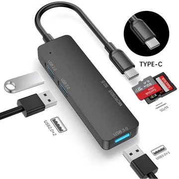 Type C Hub 5 IN 1 Multi Splitter Adapter Best Style