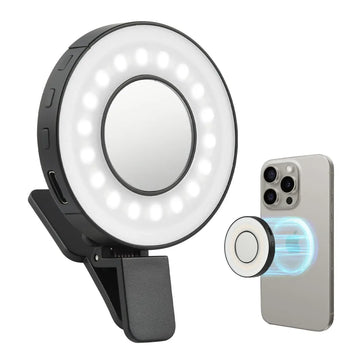 Magnetic Clip-On Smartphone Ring Led Light Athena Pure