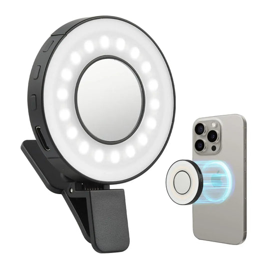 Magnetic Clip-On Smartphone Ring Led Light Athena Pure