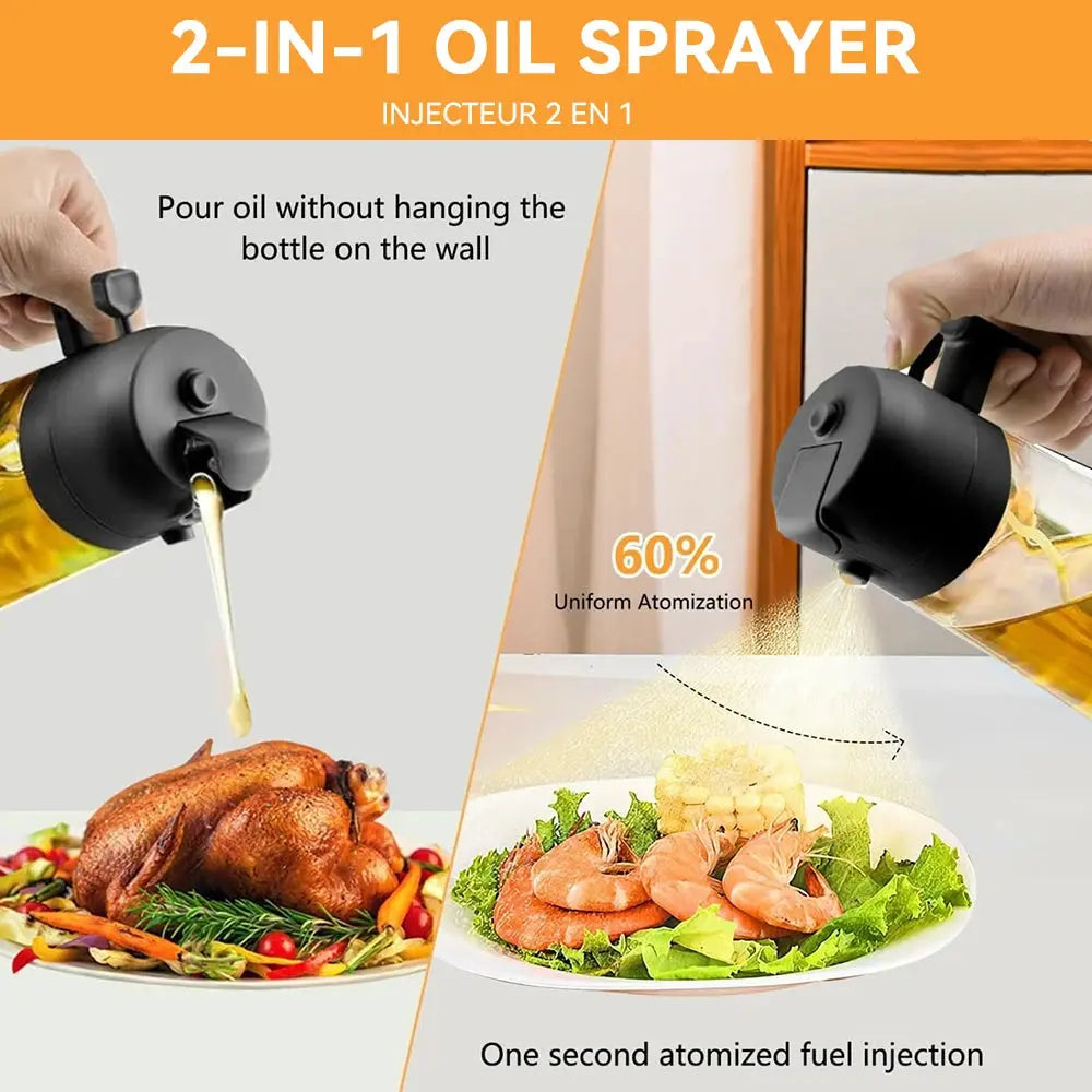 2 in 1 Oil Spray Bottle Best Style