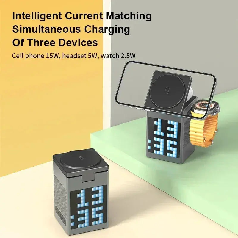 6 in 1 Magnetic Wireless Charger & Speaker Best Style