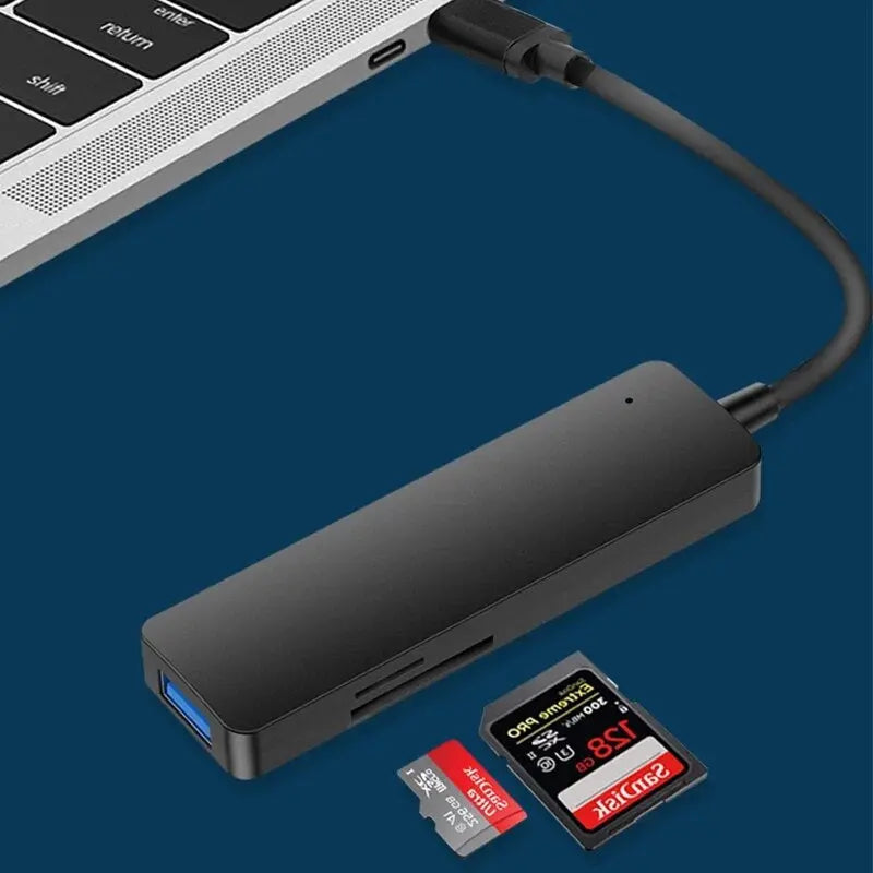 Type C Hub 5 IN 1 Multi Splitter Adapter Best Style
