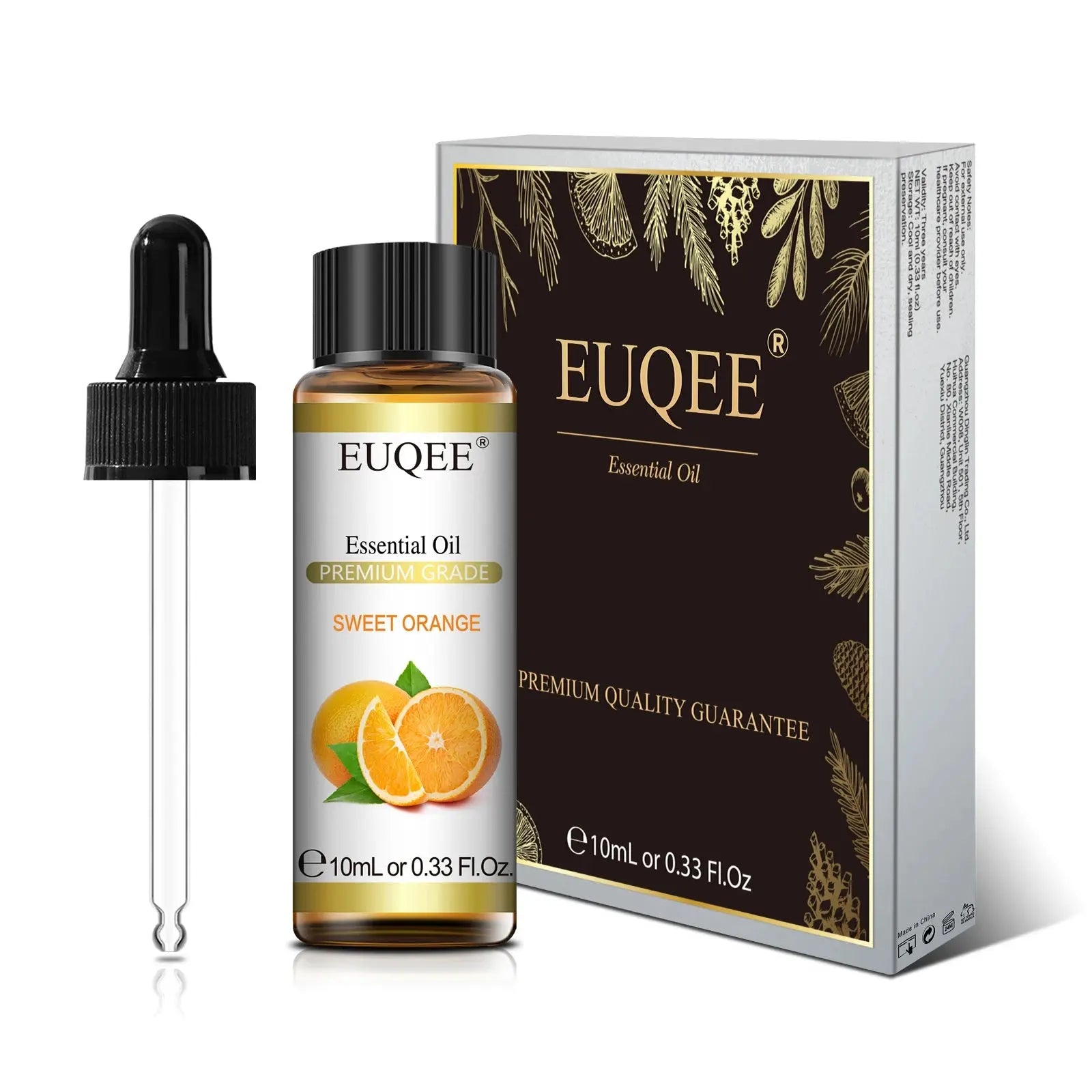 EUQEE 10ml Pure Natural Essential Oil Lavender Jasmine Eucalyptus Vanilla Sandalwood Sweet Orange Lemon Oregano Neroli Fragrance Best Style
