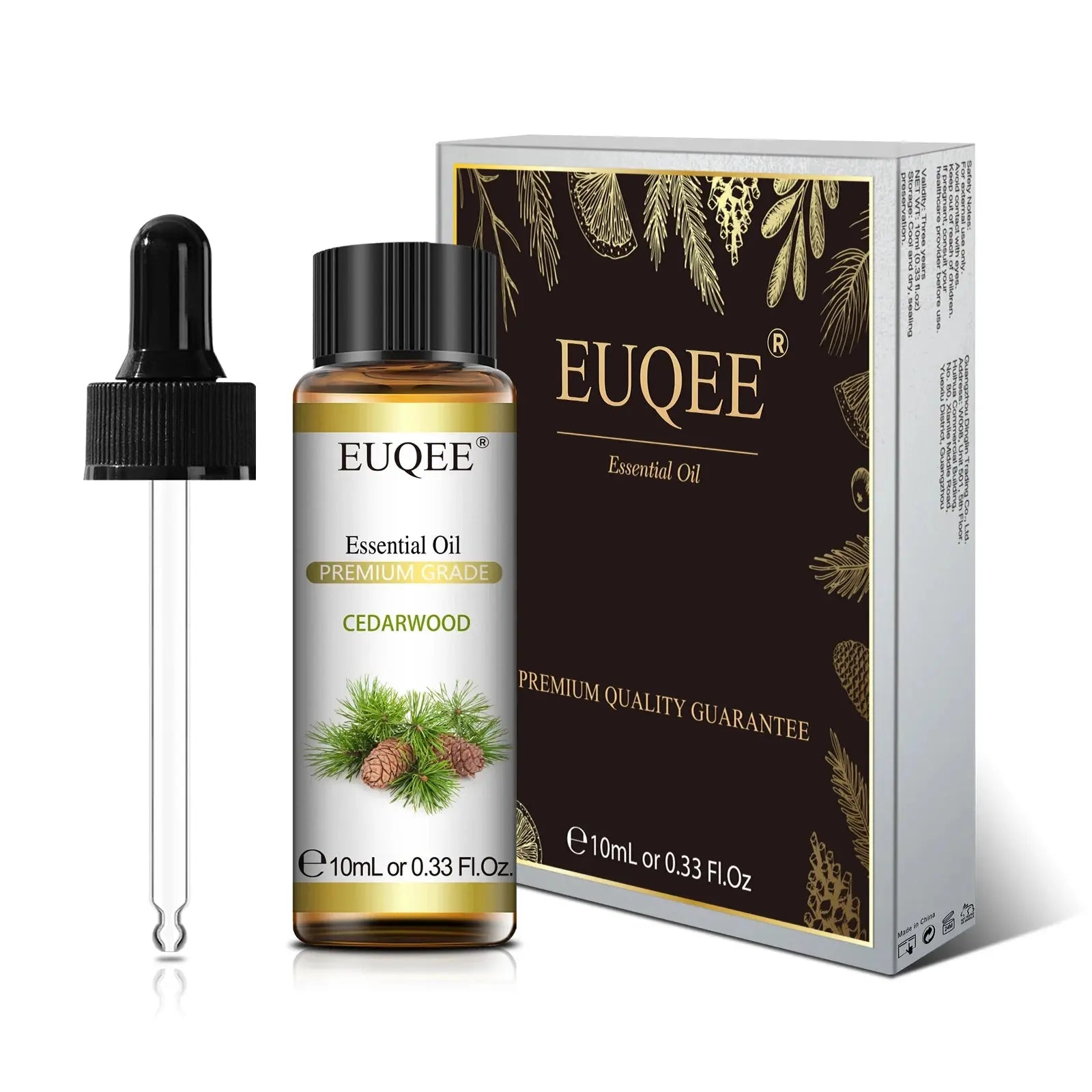 EUQEE 10ml Pure Natural Essential Oil Lavender Jasmine Eucalyptus Vanilla Sandalwood Sweet Orange Lemon Oregano Neroli Fragrance Best Style