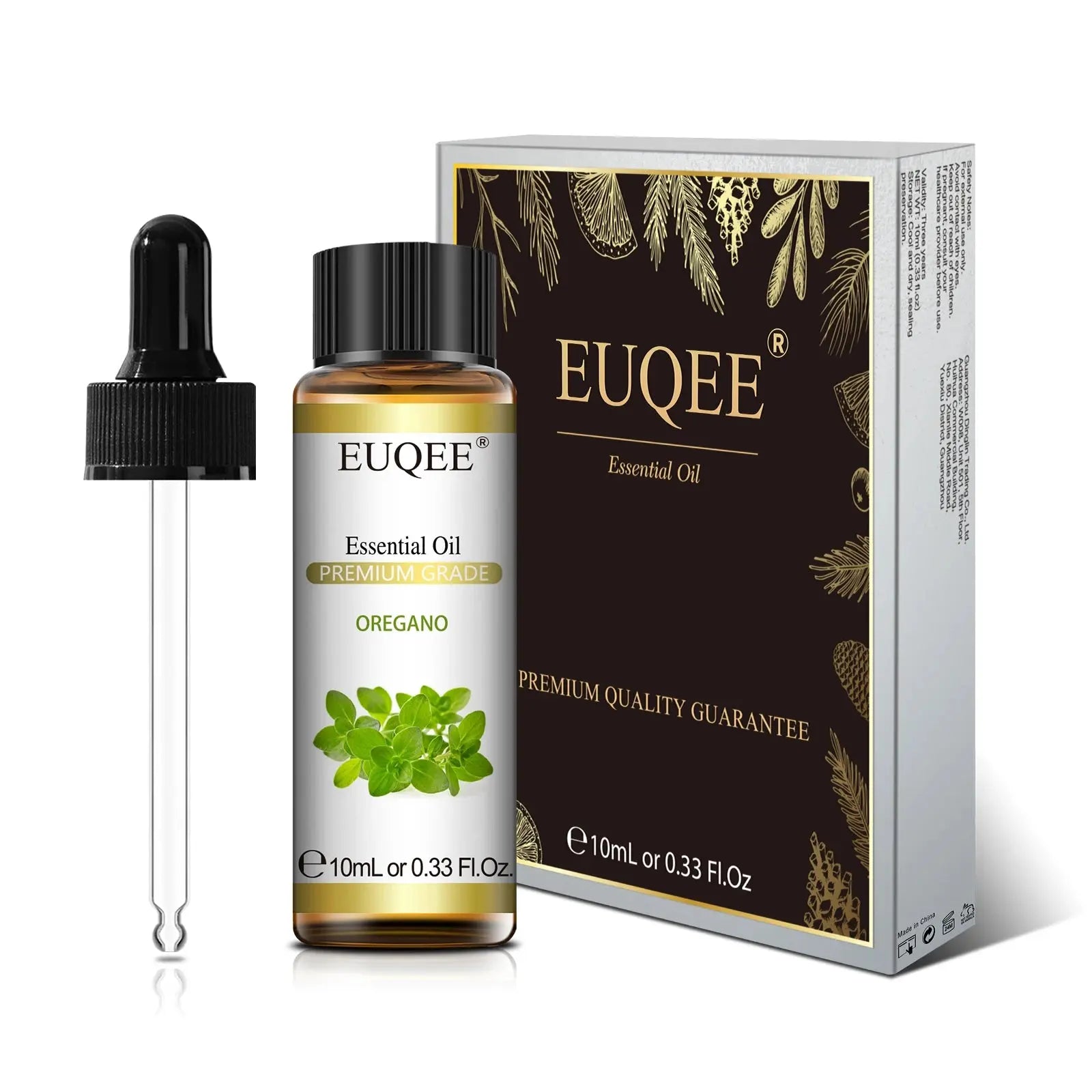 EUQEE 10ml Pure Natural Essential Oil Lavender Jasmine Eucalyptus Vanilla Sandalwood Sweet Orange Lemon Oregano Neroli Fragrance Best Style
