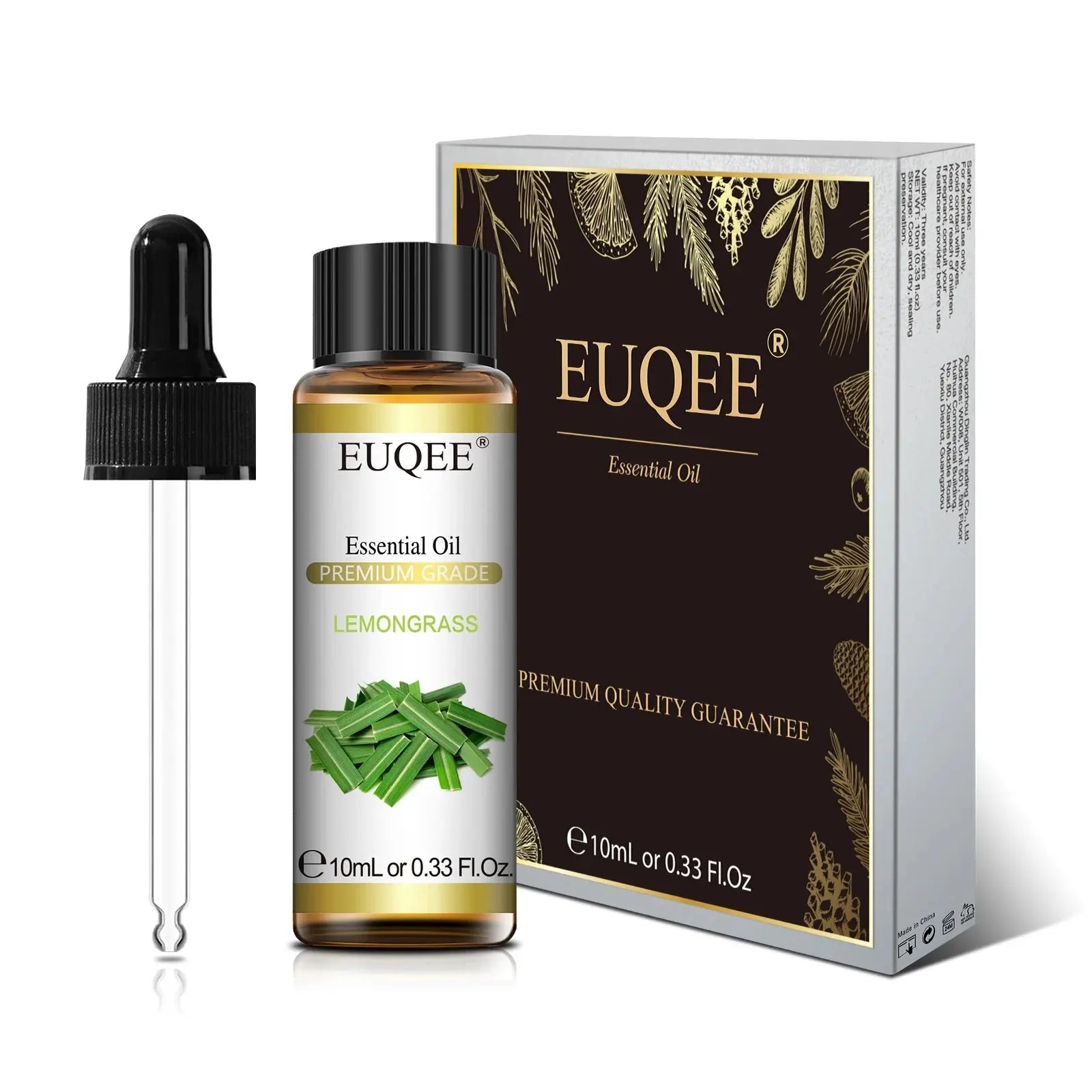 EUQEE 10ml Pure Natural Essential Oil Lavender Jasmine Eucalyptus Vanilla Sandalwood Sweet Orange Lemon Oregano Neroli Fragrance Best Style
