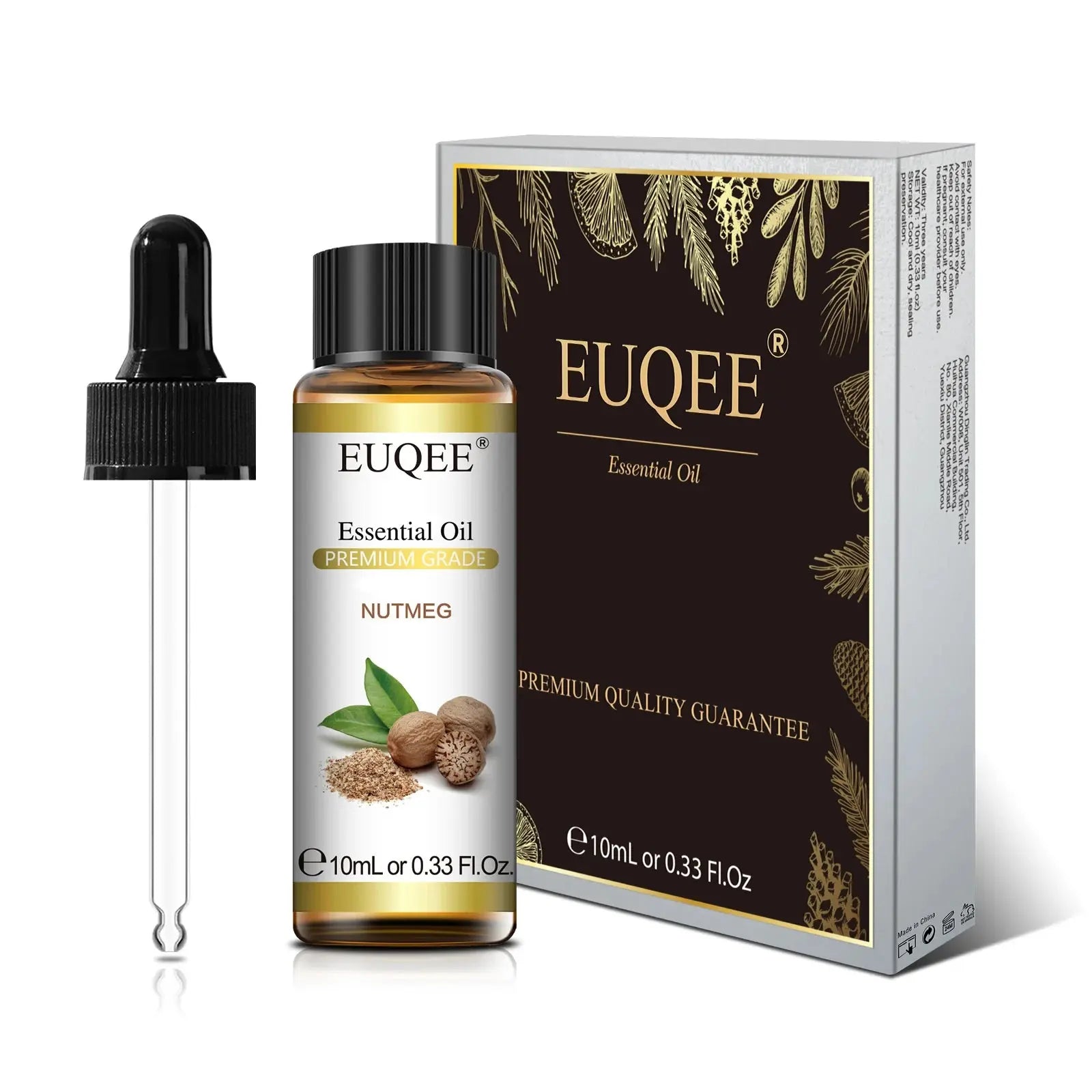 EUQEE 10ml Pure Natural Essential Oil Lavender Jasmine Eucalyptus Vanilla Sandalwood Sweet Orange Lemon Oregano Neroli Fragrance Best Style