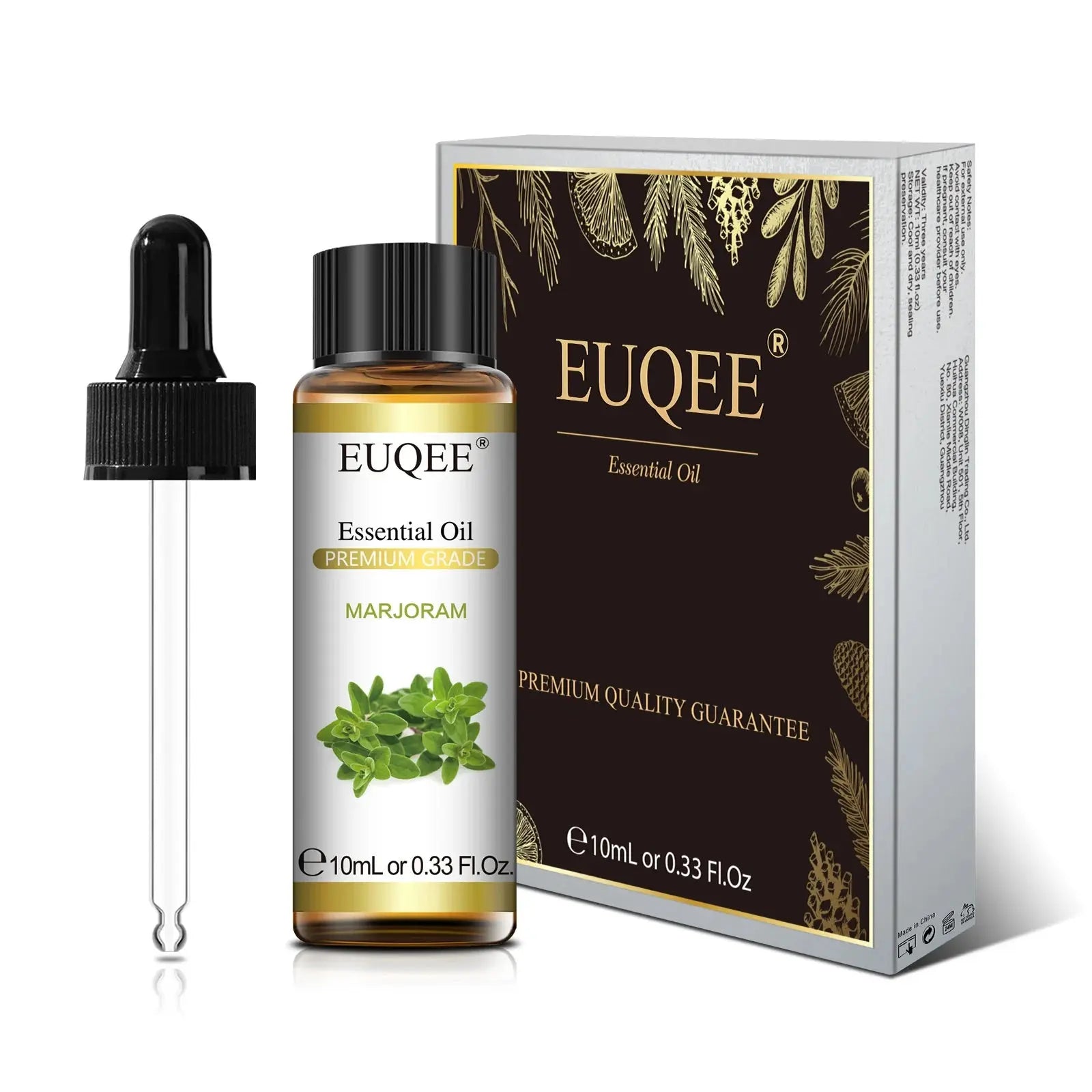 EUQEE 10ml Pure Natural Essential Oil Lavender Jasmine Eucalyptus Vanilla Sandalwood Sweet Orange Lemon Oregano Neroli Fragrance Best Style