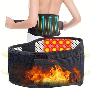 1pc Adjustable Self-heating Magnetic Therapy Back And Waist Support Belt, Waist Massage Belt Sports Support Belt, Body Care Belt Best Style