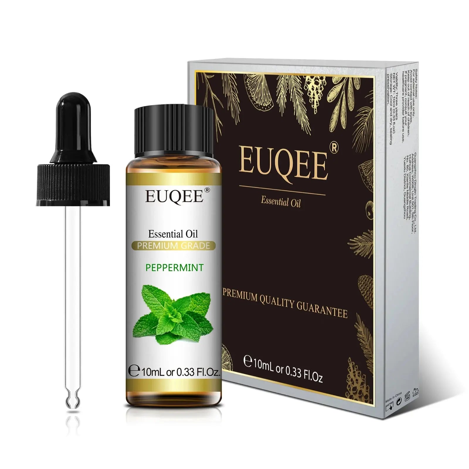 EUQEE 10ml Pure Natural Essential Oil Lavender Jasmine Eucalyptus Vanilla Sandalwood Sweet Orange Lemon Oregano Neroli Fragrance Best Style