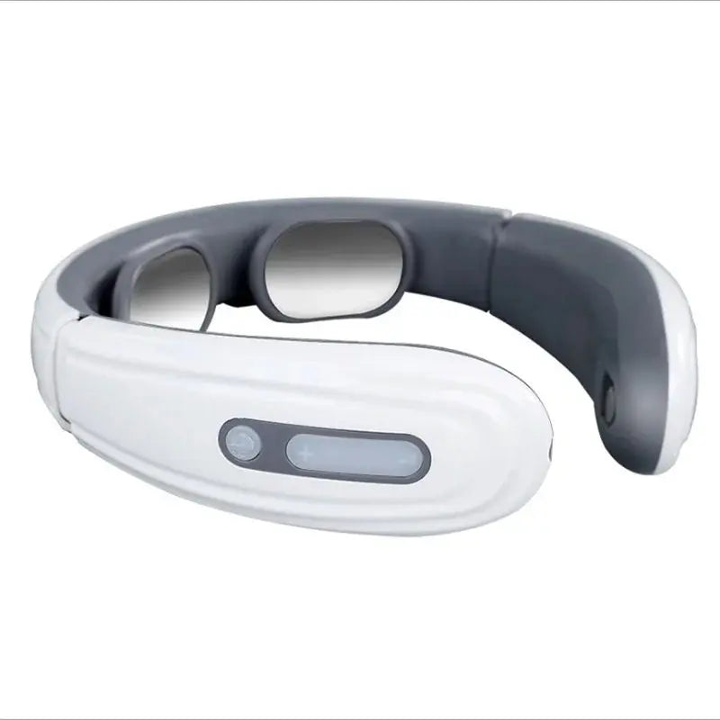 Electric Neck Shoulder Pulse Massager Kneading 4 Head TENS Magnetic Pulse Heating Cervical Vertebra Relax Pain Relief Massage Best Style