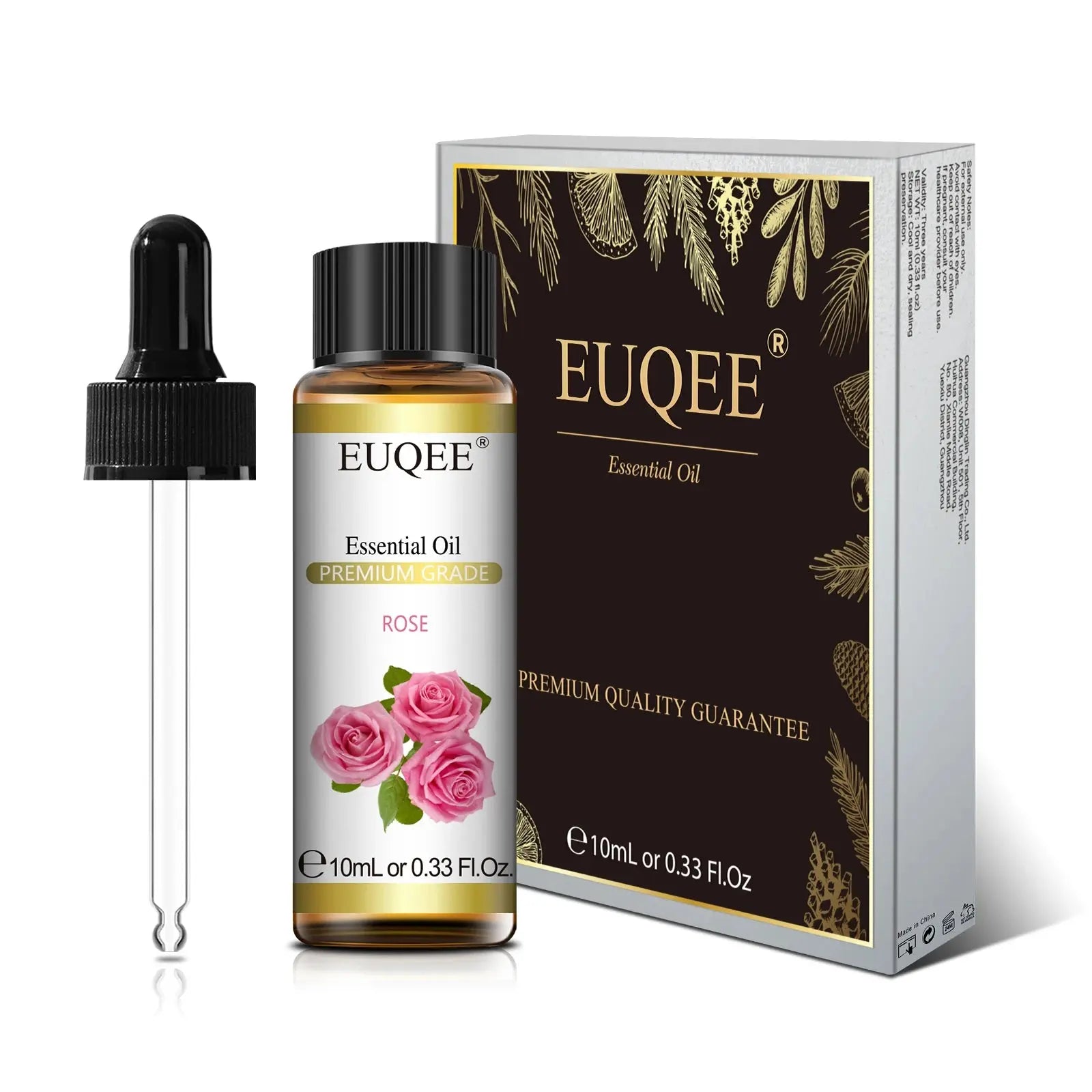 EUQEE 10ml Pure Natural Essential Oil Lavender Jasmine Eucalyptus Vanilla Sandalwood Sweet Orange Lemon Oregano Neroli Fragrance Best Style