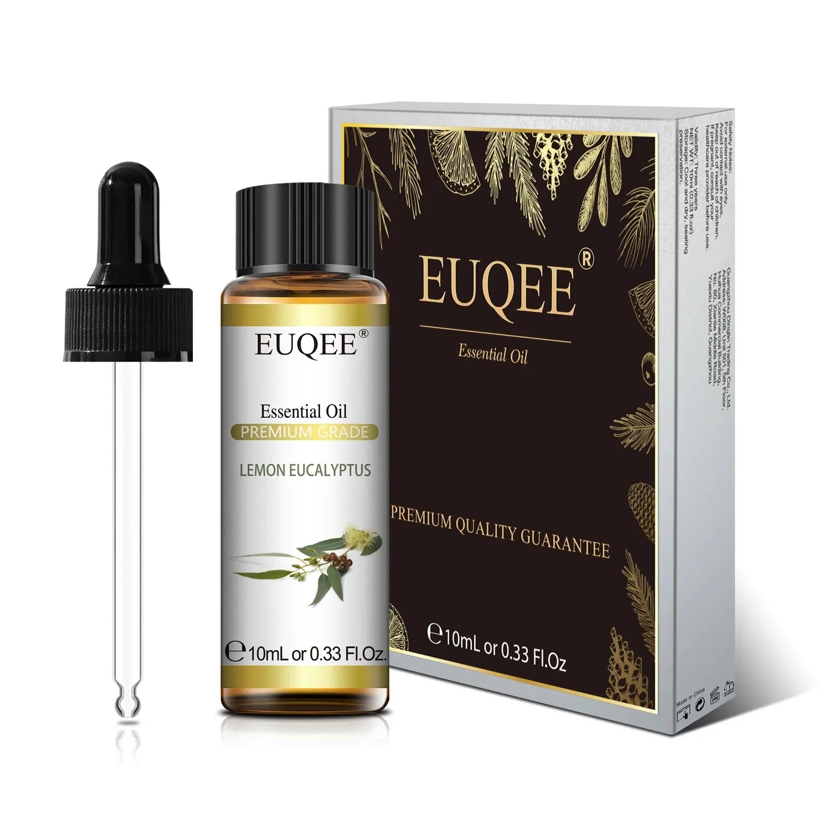 EUQEE 10ml Pure Natural Essential Oil Lavender Jasmine Eucalyptus Vanilla Sandalwood Sweet Orange Lemon Oregano Neroli Fragrance Best Style