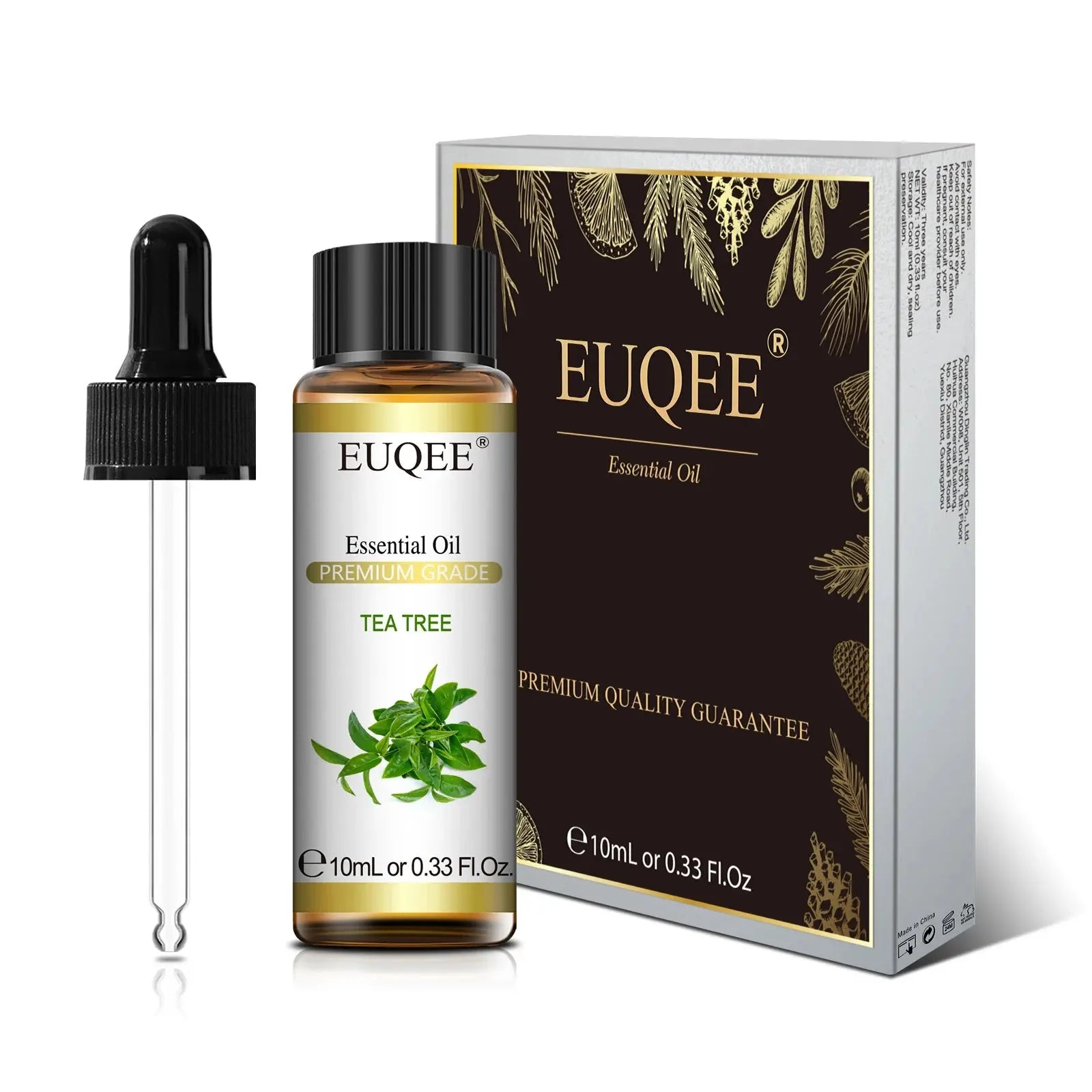 EUQEE 10ml Pure Natural Essential Oil Lavender Jasmine Eucalyptus Vanilla Sandalwood Sweet Orange Lemon Oregano Neroli Fragrance Best Style