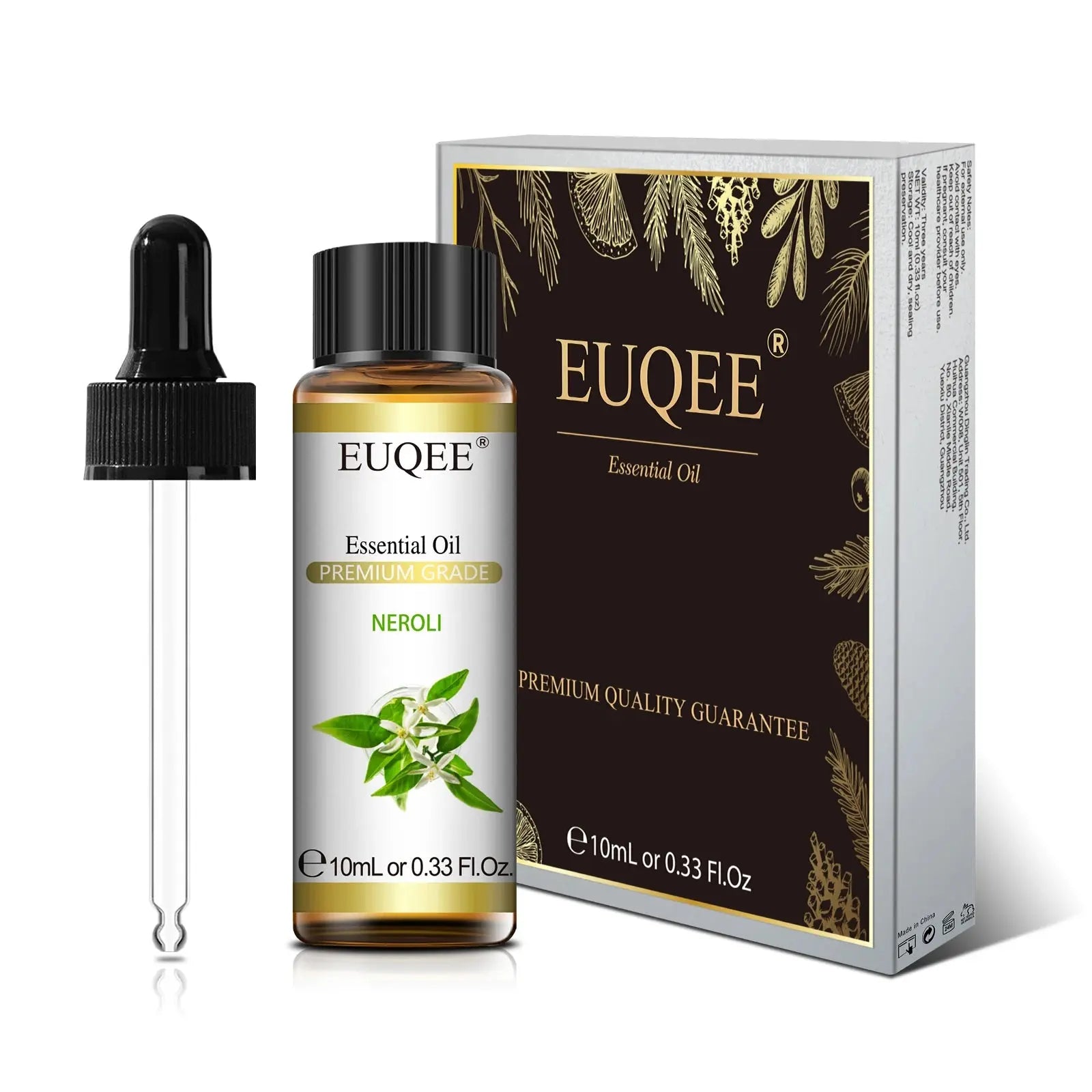 EUQEE 10ml Pure Natural Essential Oil Lavender Jasmine Eucalyptus Vanilla Sandalwood Sweet Orange Lemon Oregano Neroli Fragrance Best Style