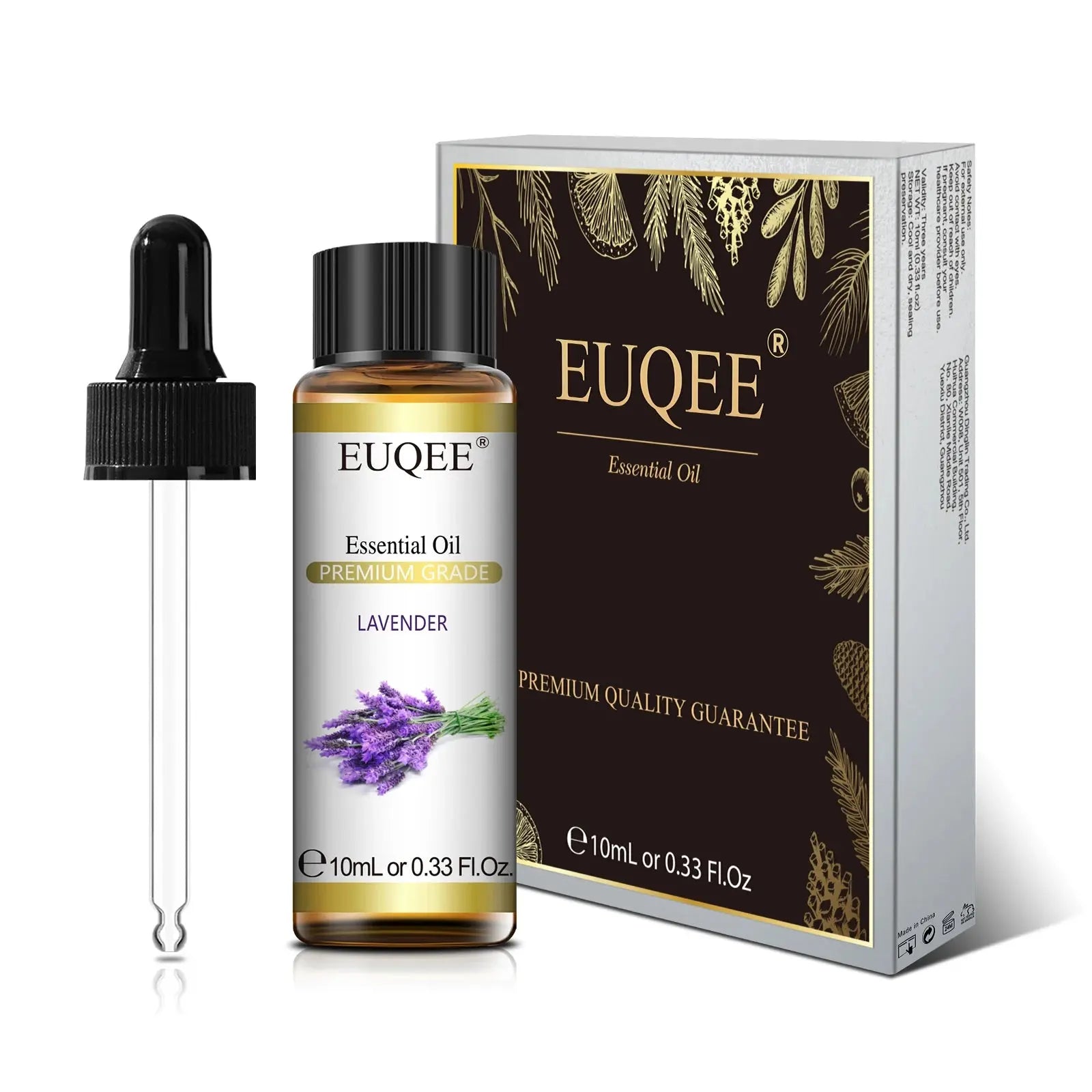 EUQEE 10ml Pure Natural Essential Oil Lavender Jasmine Eucalyptus Vanilla Sandalwood Sweet Orange Lemon Oregano Neroli Fragrance Best Style