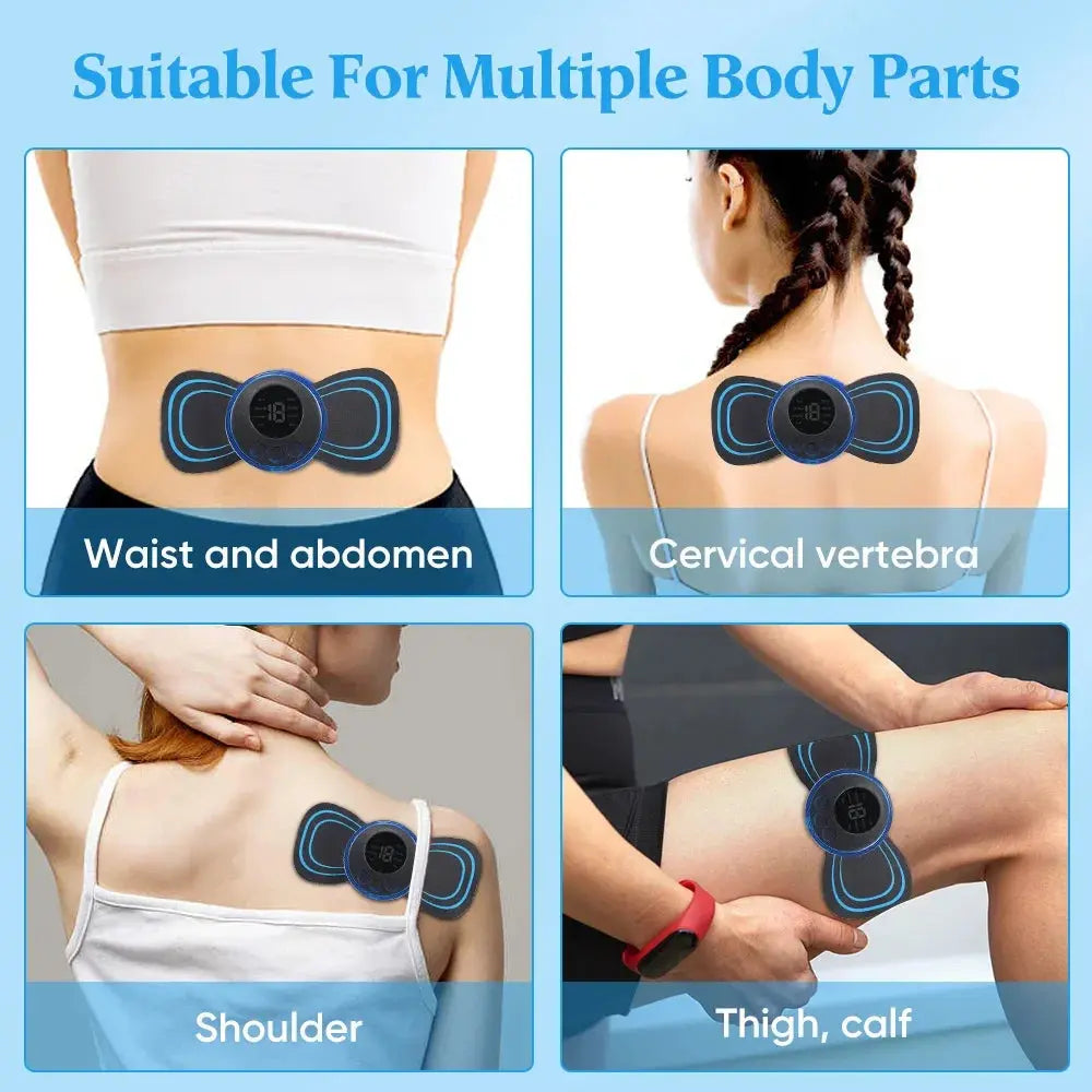 Electric Neck Massager EMS Muscle Massage Stimulator Low Frequency Instrument Back Cervical Calf Patches Pain Joints Mini Device Best Style